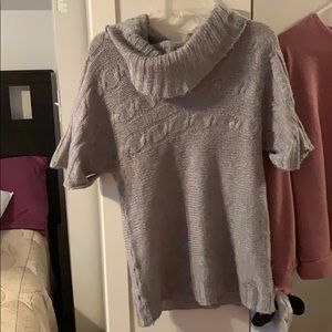 Gray scoop neck sweater
